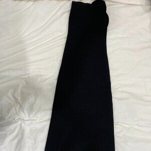 Black maxi bandeu knit dress